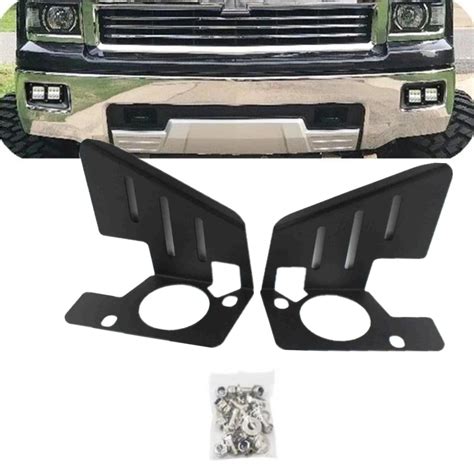 led fog light bumper metal mounting bracket chevy avalanche|led lights for chevy.